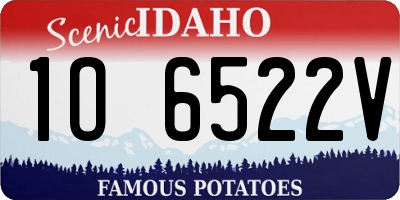 ID license plate 1O6522V