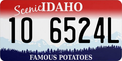 ID license plate 1O6524L