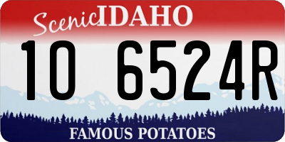 ID license plate 1O6524R