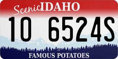 ID license plate 1O6524S