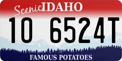 ID license plate 1O6524T