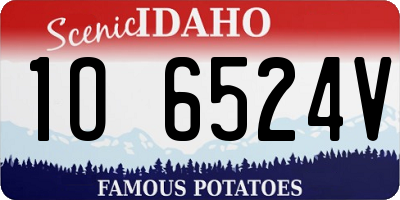 ID license plate 1O6524V