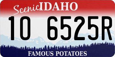 ID license plate 1O6525R