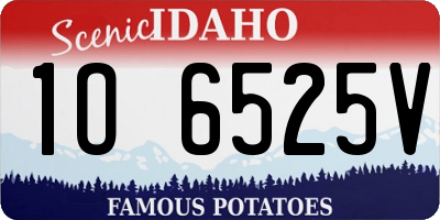 ID license plate 1O6525V