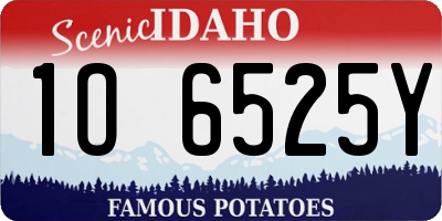 ID license plate 1O6525Y