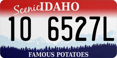 ID license plate 1O6527L