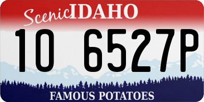 ID license plate 1O6527P