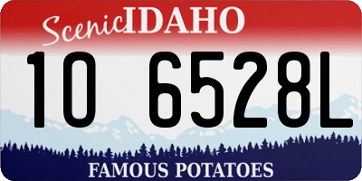 ID license plate 1O6528L