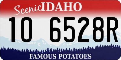 ID license plate 1O6528R
