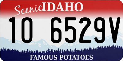ID license plate 1O6529V