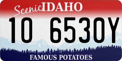ID license plate 1O6530Y