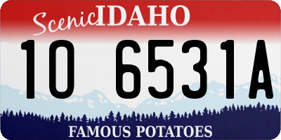 ID license plate 1O6531A