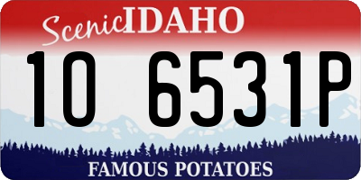 ID license plate 1O6531P
