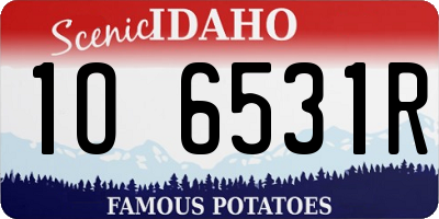 ID license plate 1O6531R