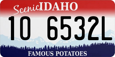 ID license plate 1O6532L