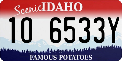 ID license plate 1O6533Y