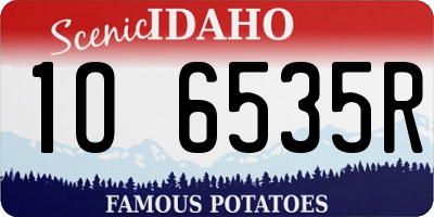 ID license plate 1O6535R