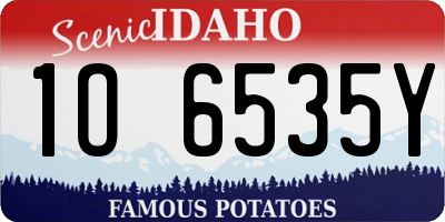 ID license plate 1O6535Y