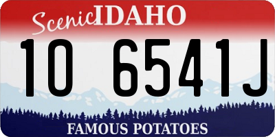 ID license plate 1O6541J