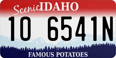 ID license plate 1O6541N
