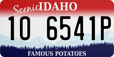 ID license plate 1O6541P