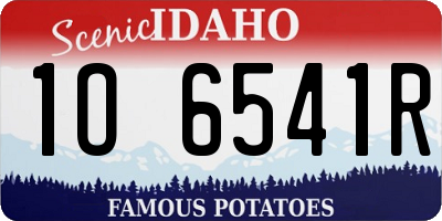 ID license plate 1O6541R
