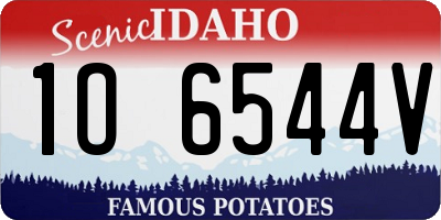 ID license plate 1O6544V