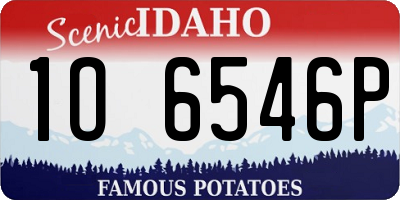 ID license plate 1O6546P