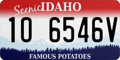 ID license plate 1O6546V