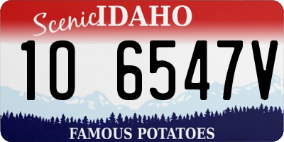ID license plate 1O6547V