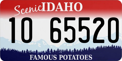 ID license plate 1O6552O