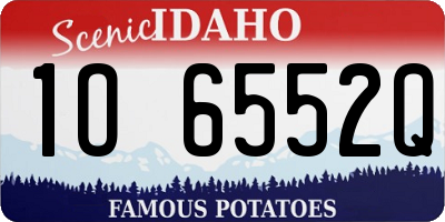 ID license plate 1O6552Q
