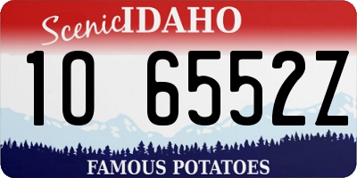 ID license plate 1O6552Z
