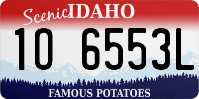 ID license plate 1O6553L