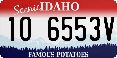 ID license plate 1O6553V