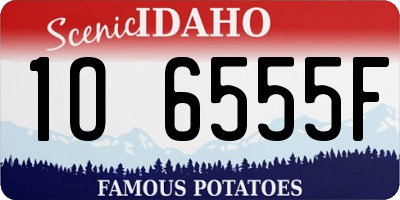 ID license plate 1O6555F