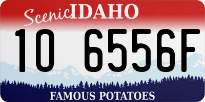 ID license plate 1O6556F