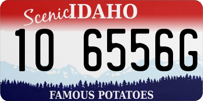 ID license plate 1O6556G