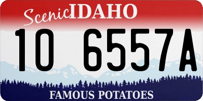 ID license plate 1O6557A