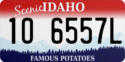 ID license plate 1O6557L