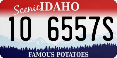 ID license plate 1O6557S