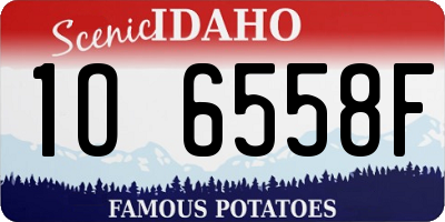 ID license plate 1O6558F