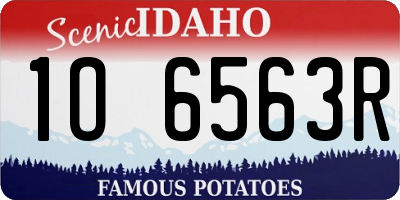 ID license plate 1O6563R