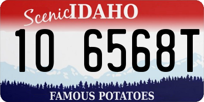 ID license plate 1O6568T