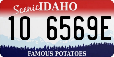 ID license plate 1O6569E