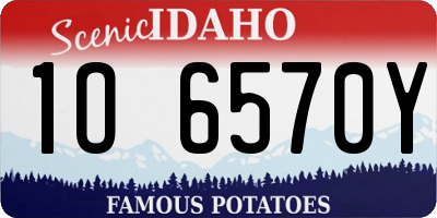 ID license plate 1O6570Y