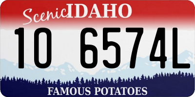 ID license plate 1O6574L