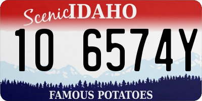 ID license plate 1O6574Y