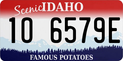 ID license plate 1O6579E