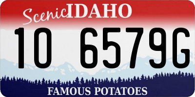ID license plate 1O6579G